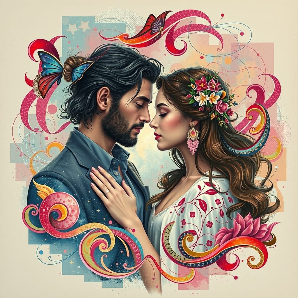 Metaphysical Soulmates in Abstract Holographic Art