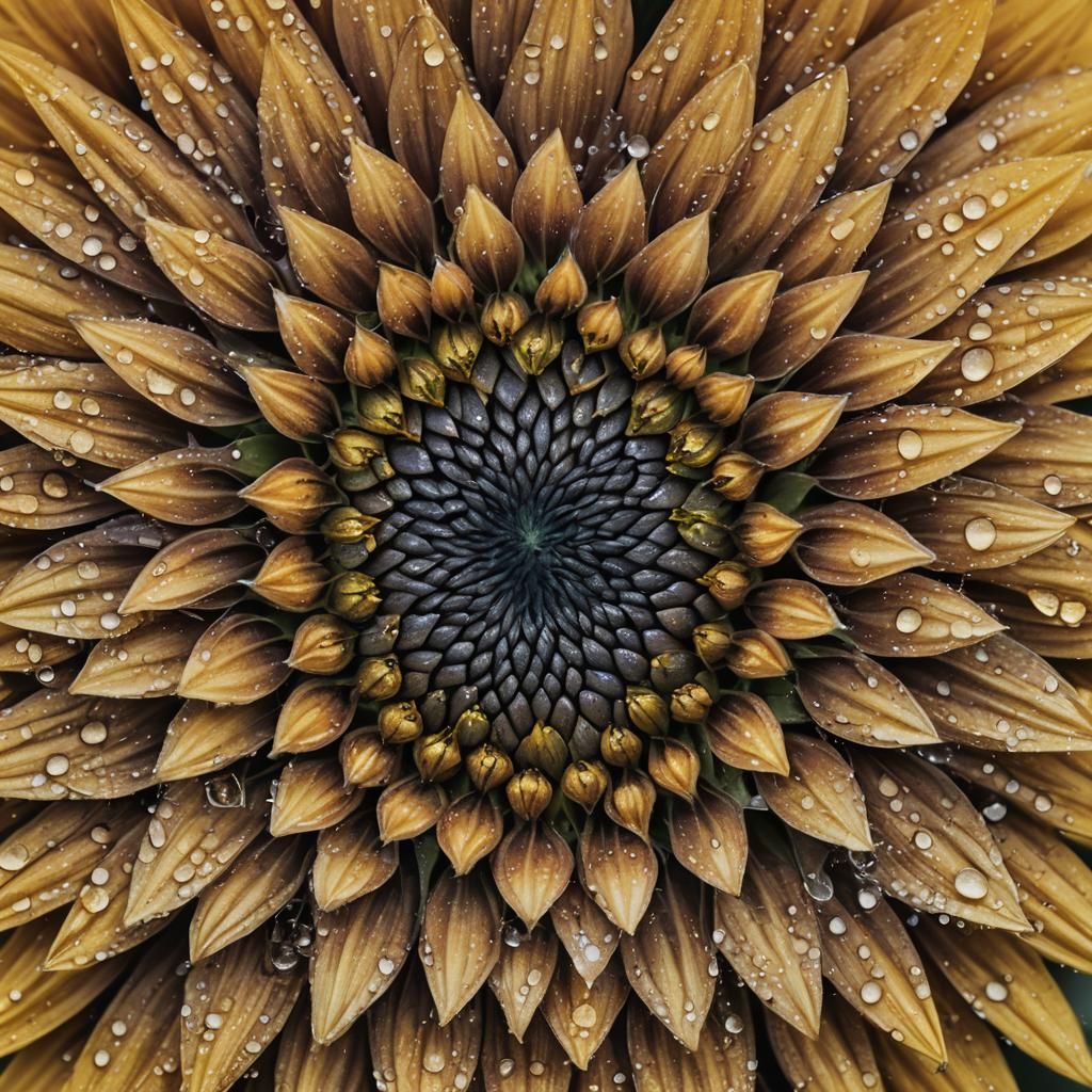 Sunflower Macro Photography Close-up with Bokeh