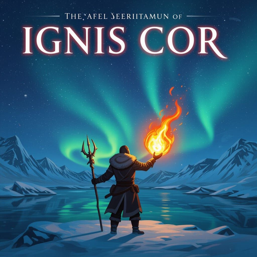 Blazing Heart on Arctic Landscape