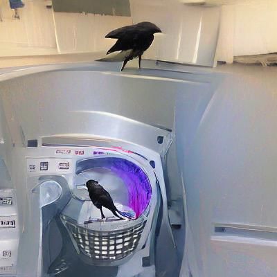 Simple Image of a Crow