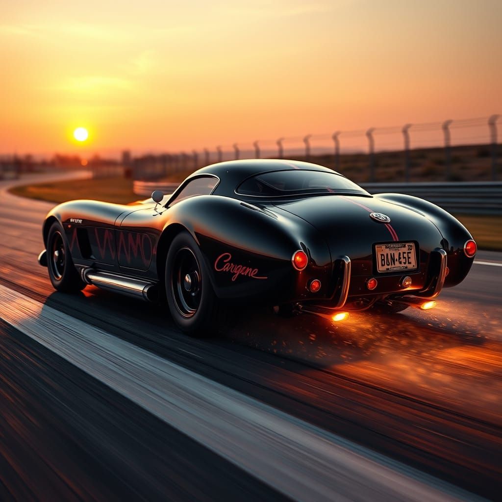 Hyper-Realistic 1949 Dodge Viper with Symbiote Carnage Decal...