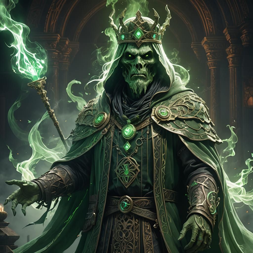 Ghost King in Dark Fantasy Concept Art