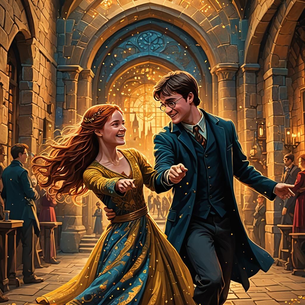Harry and Ginny's Wedding Dance, Art Nouveau Style