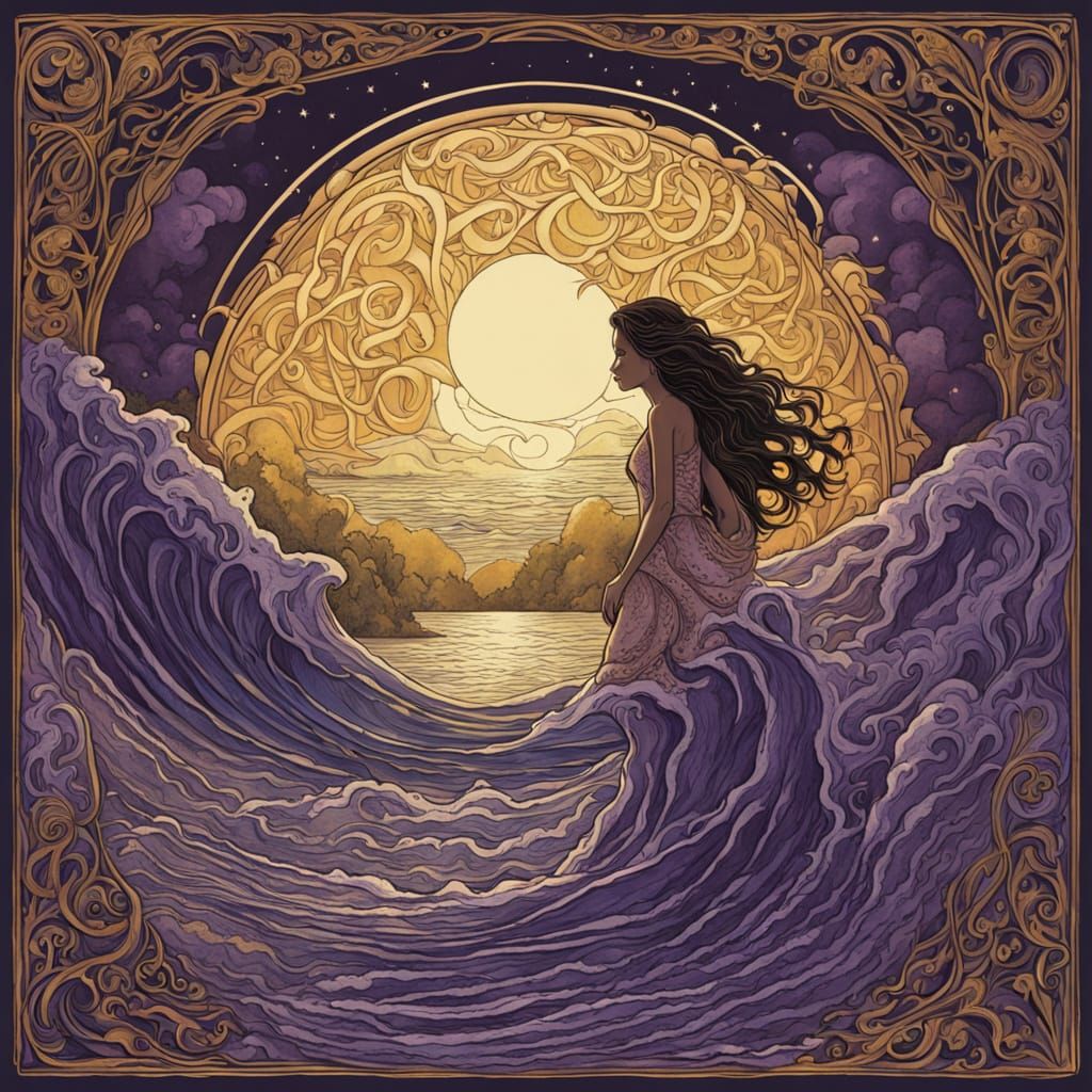 Moonlit Selkie Emerges from Celtic-Inspired Cove