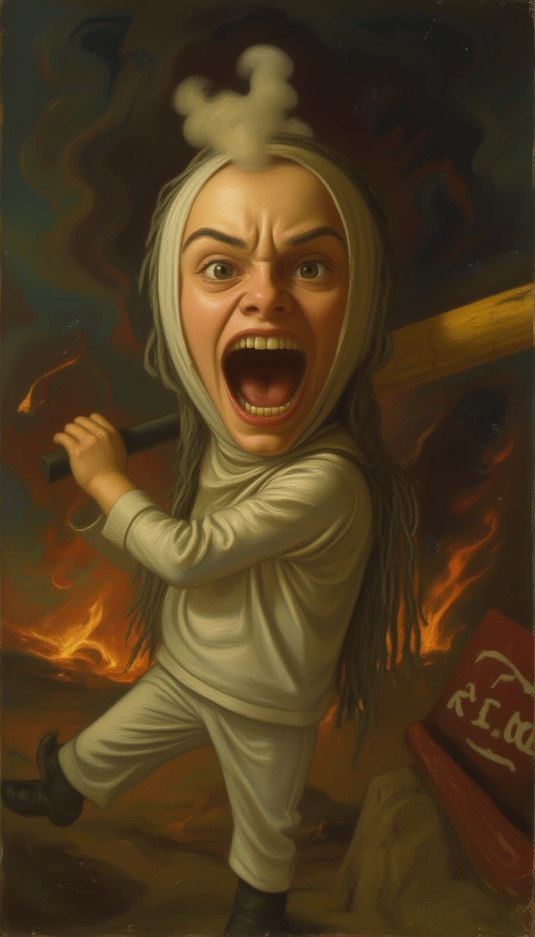 Voluptuous Layered Composition with Depth and Perspective