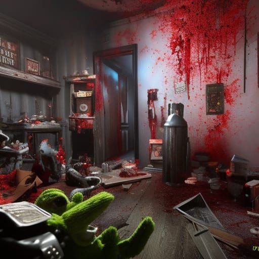 Plushie House of Horrors: A Gorey Concept Art