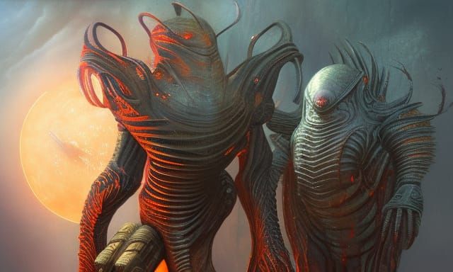 Sci-Fi Spring: Detailed Hyperrealistic Concept Art