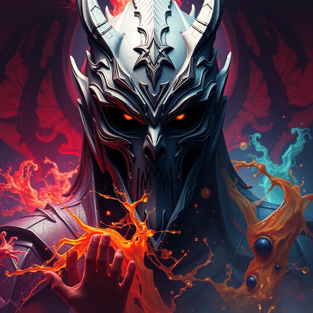 MetaMask Logo as Detailed Matte Painting