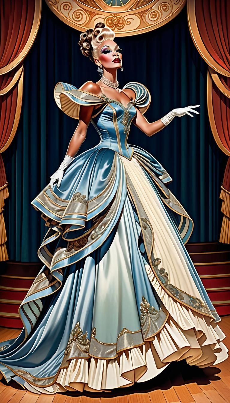 Drag inspired by Gone With The Wind, v1