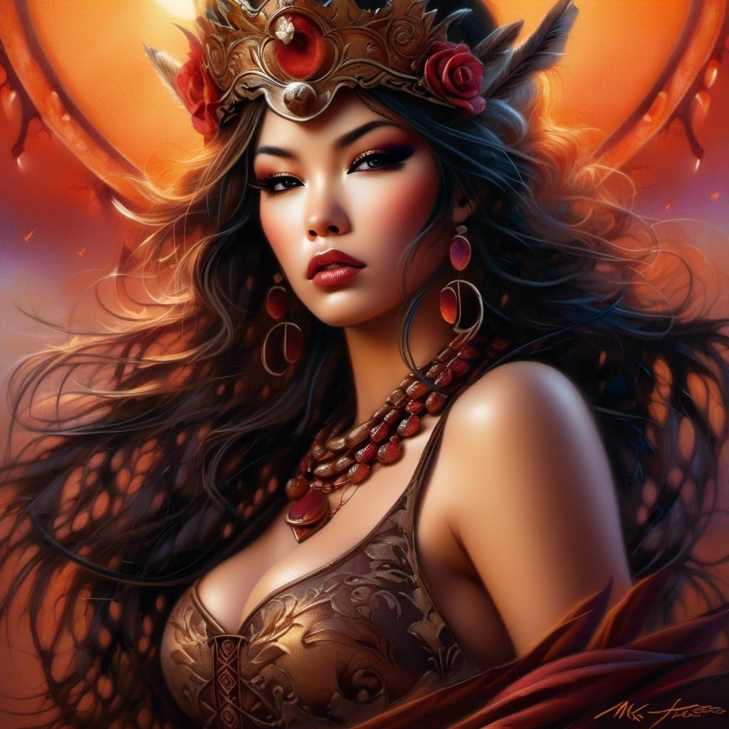 Fantasy Poster of Raw Emotion in Surreal Style