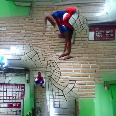 Spider-Man in Action: Digital Rendering