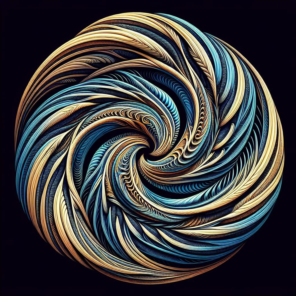 Abstract Fractal Art in Squamish Style