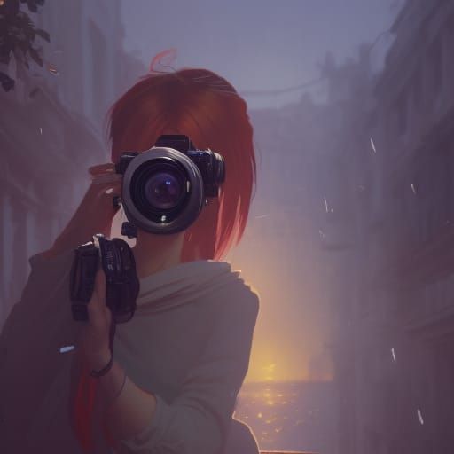 Camera Lens Captures a Picture: Hyperdetailed Concept Art