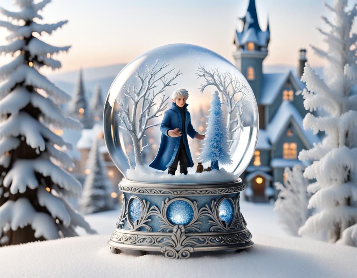 Jack Frost's Enchanted Snow Globe Winter Town