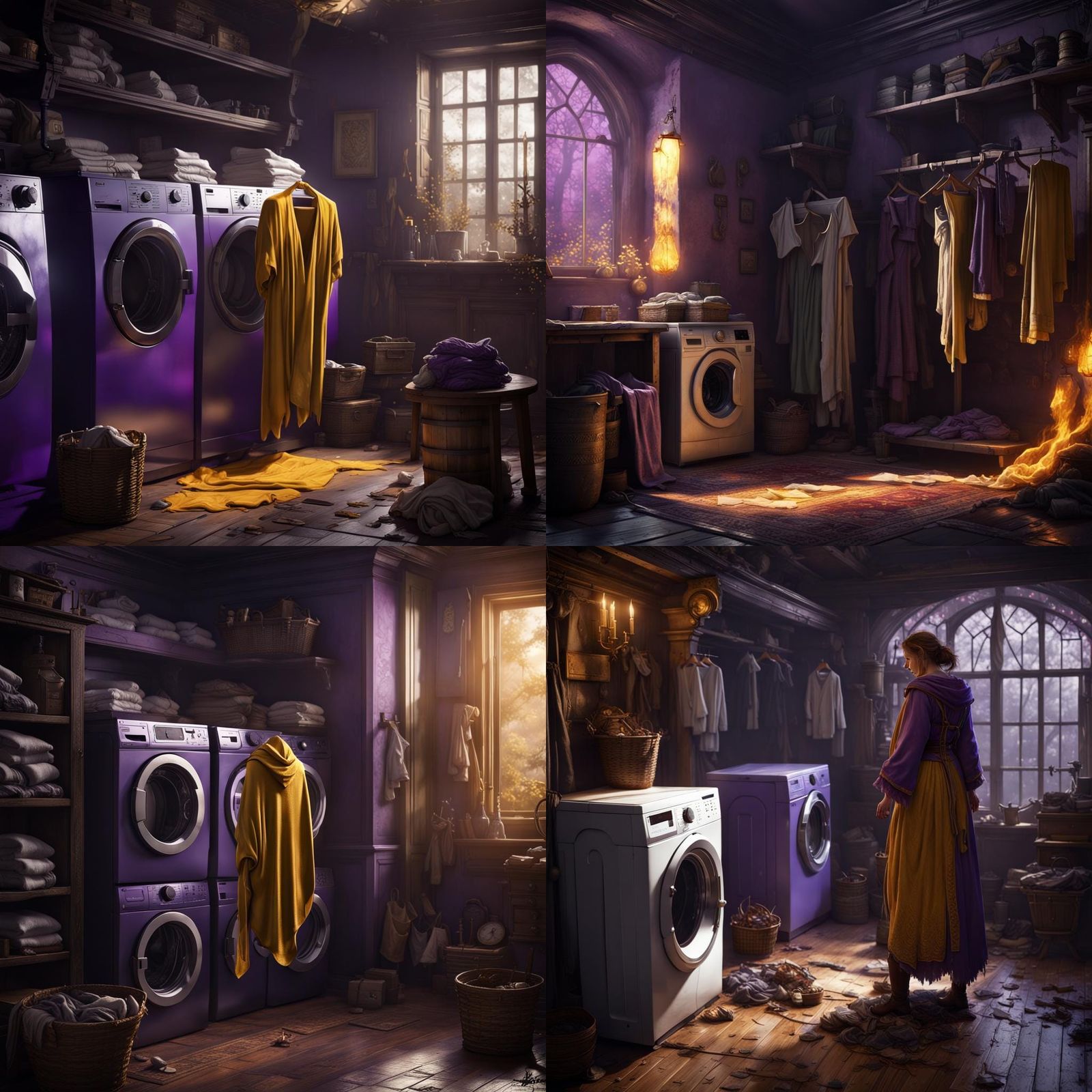 Clothing Walks Itself to Laundry: Dark Fantasy Art