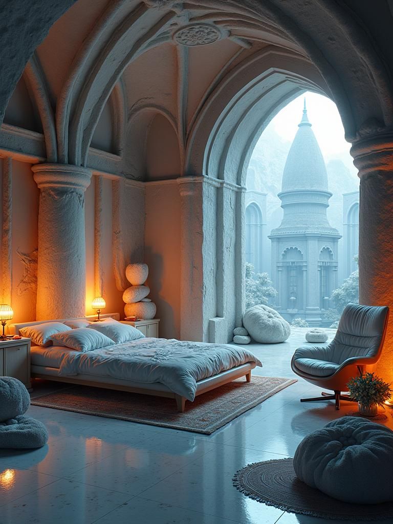 Whimsical Humanoid Entities in Romantic Glitchcore Scene