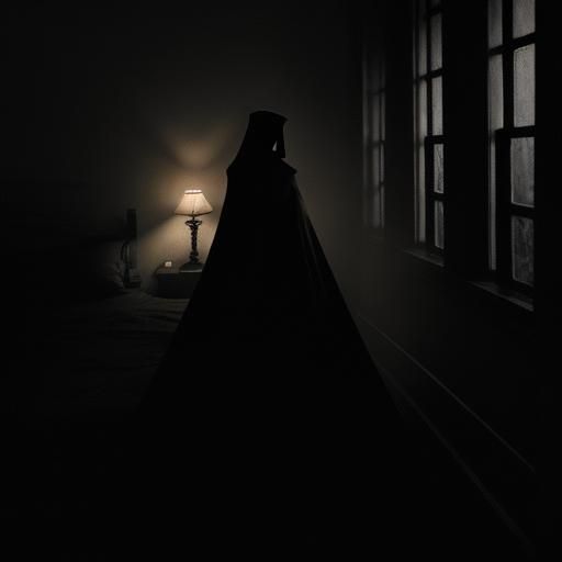 Vampire Creeping in Shadow: Gothic Horror Image