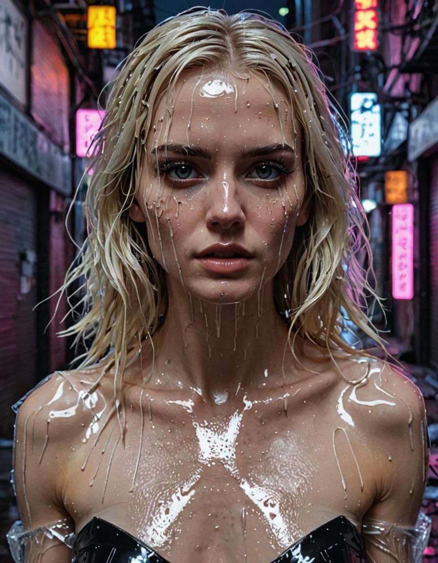 Woman in Torn Plastic: Dark Fantasy Alley