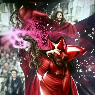 Scarlet Sorceress: A Vision of Mystical Power