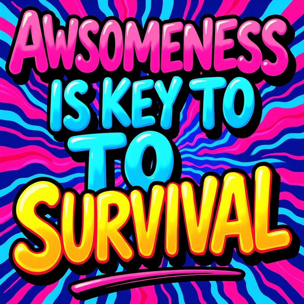 Bold Graffiti Typography: Awsomeness is Key