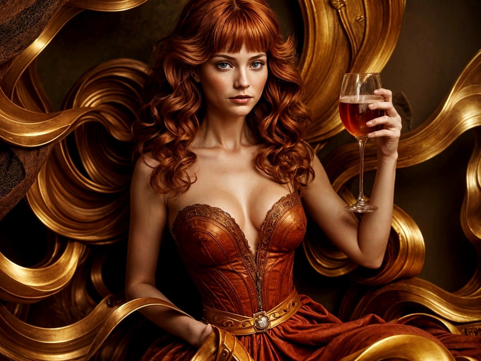 Space Pirate Captain Relaxing in Quarters