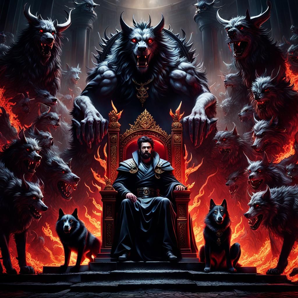 Hades in the Underworld: Epic Dark Fantasy Art