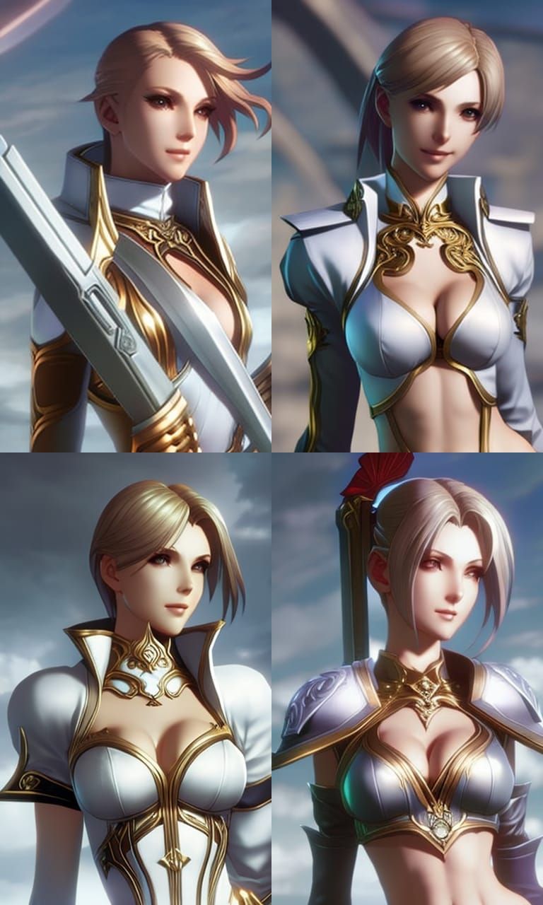 Elegant Portrait of Officer with Blonde Hair