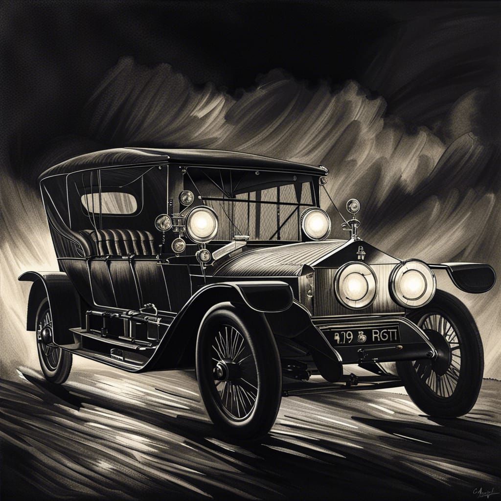 1909 Rolls Royce Silver Ghost in Charcoal