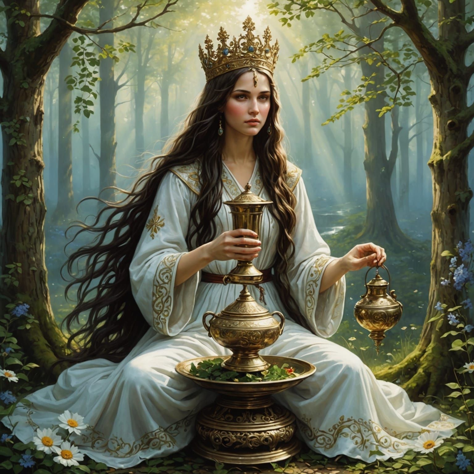 Ethereal Samovile: Slavic Mythology in Digital Art