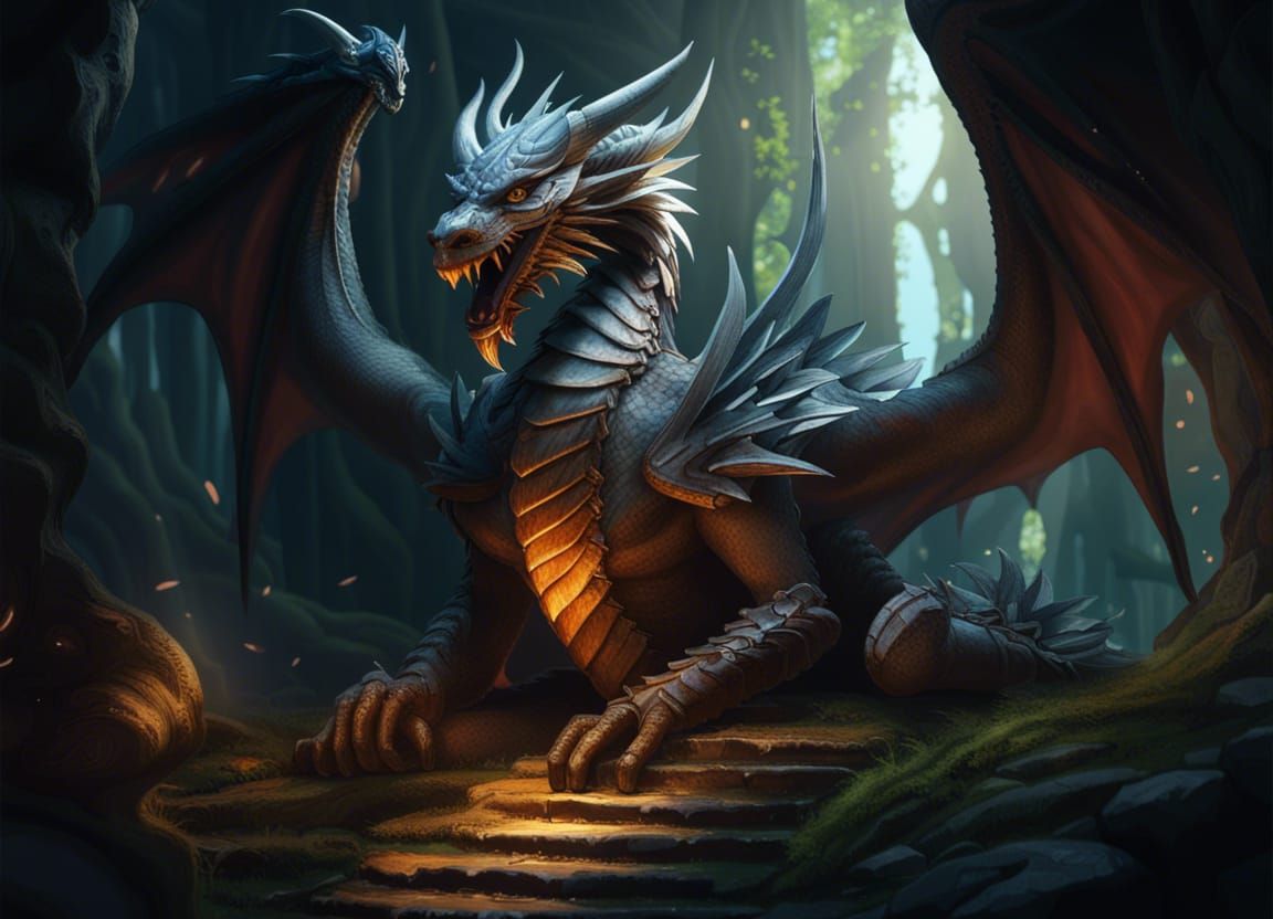 Dragon's Lair: A Dark Fantasy Concept Art