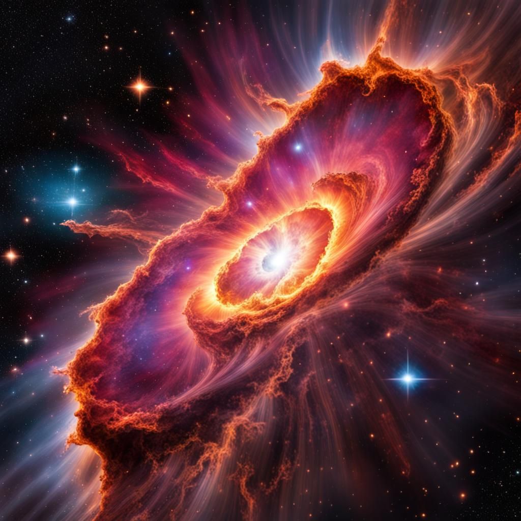 Hyperrealistic Supernova Blast Wave in Stellar Nebula