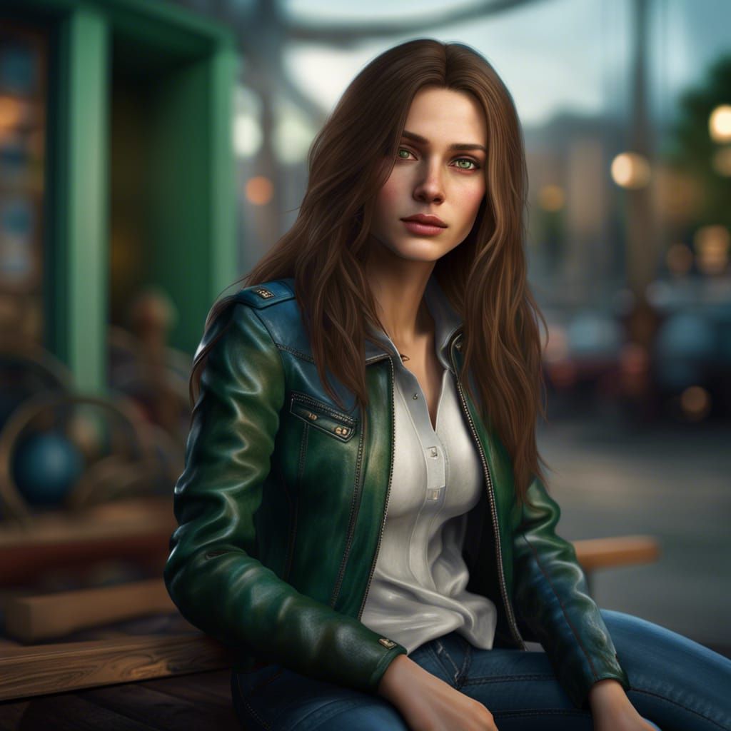 Beautiful IT Professional with Green Eyes