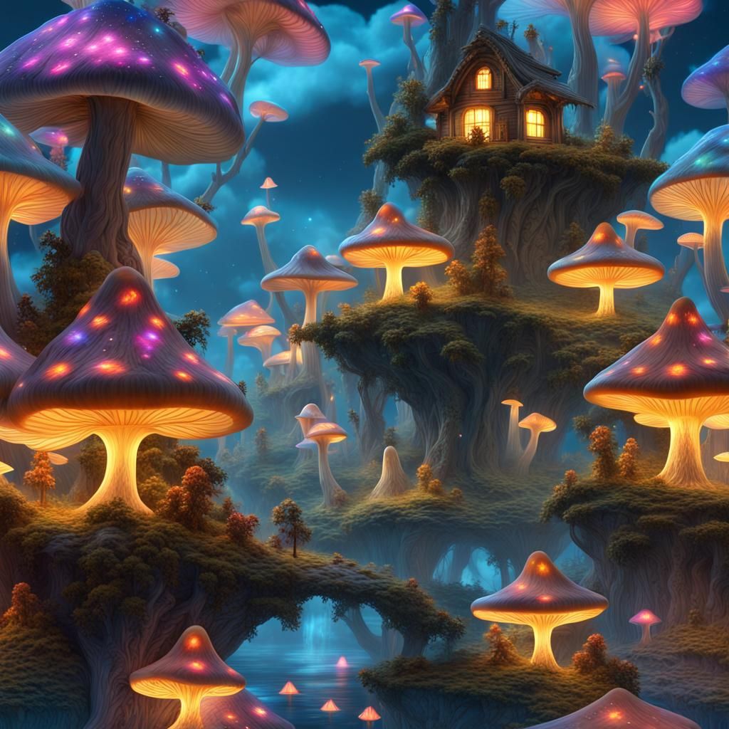 Lothlorien Fairy Village on Floating Island