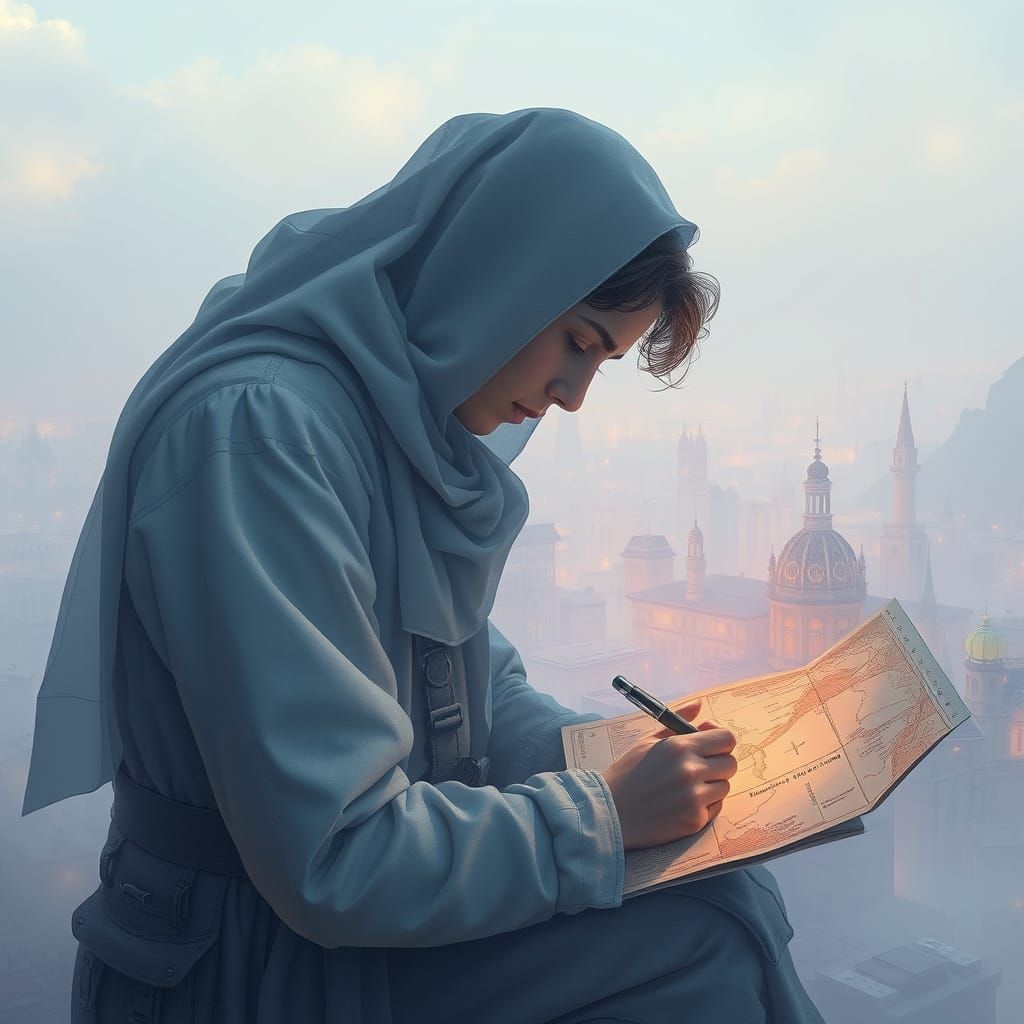 Cartographer Sketches Grief in Translucent Cities