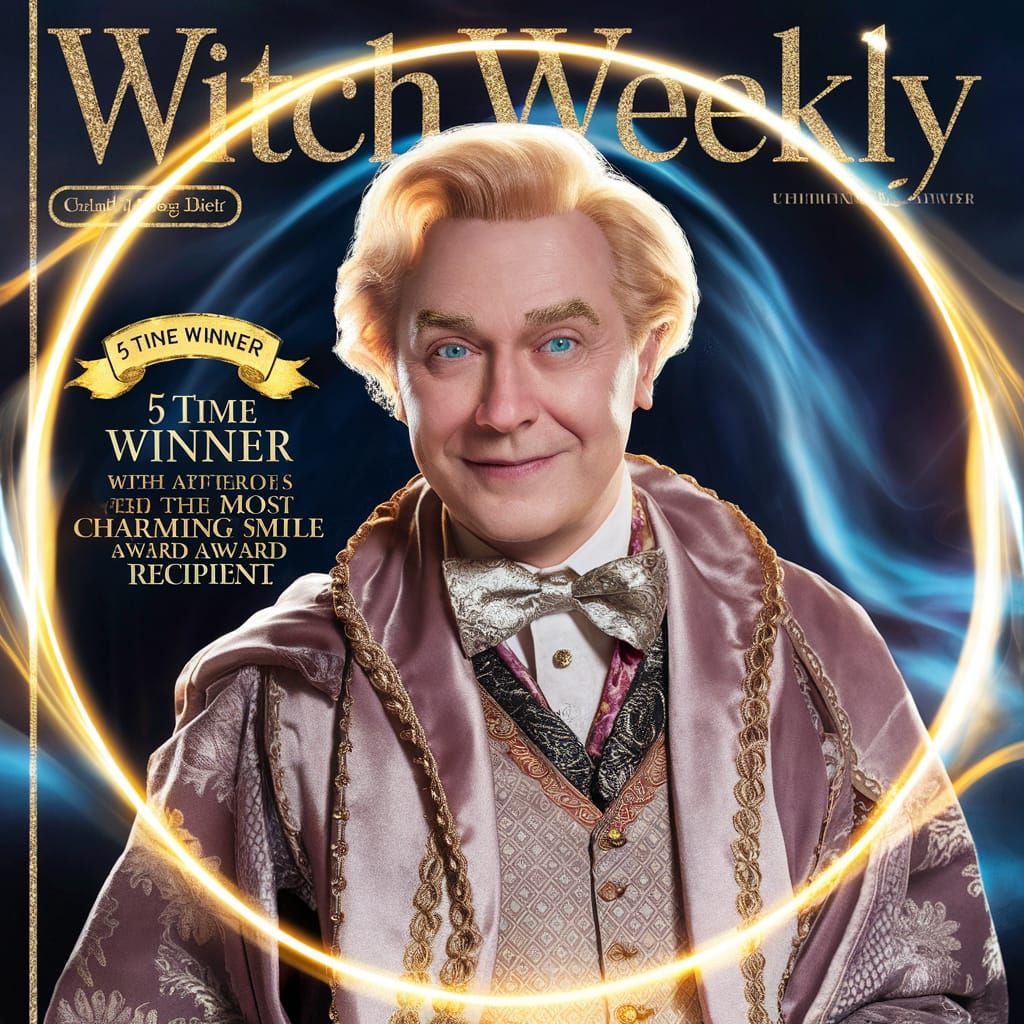 Wizard Magazine Cover Featuring Blond Haired Wizard