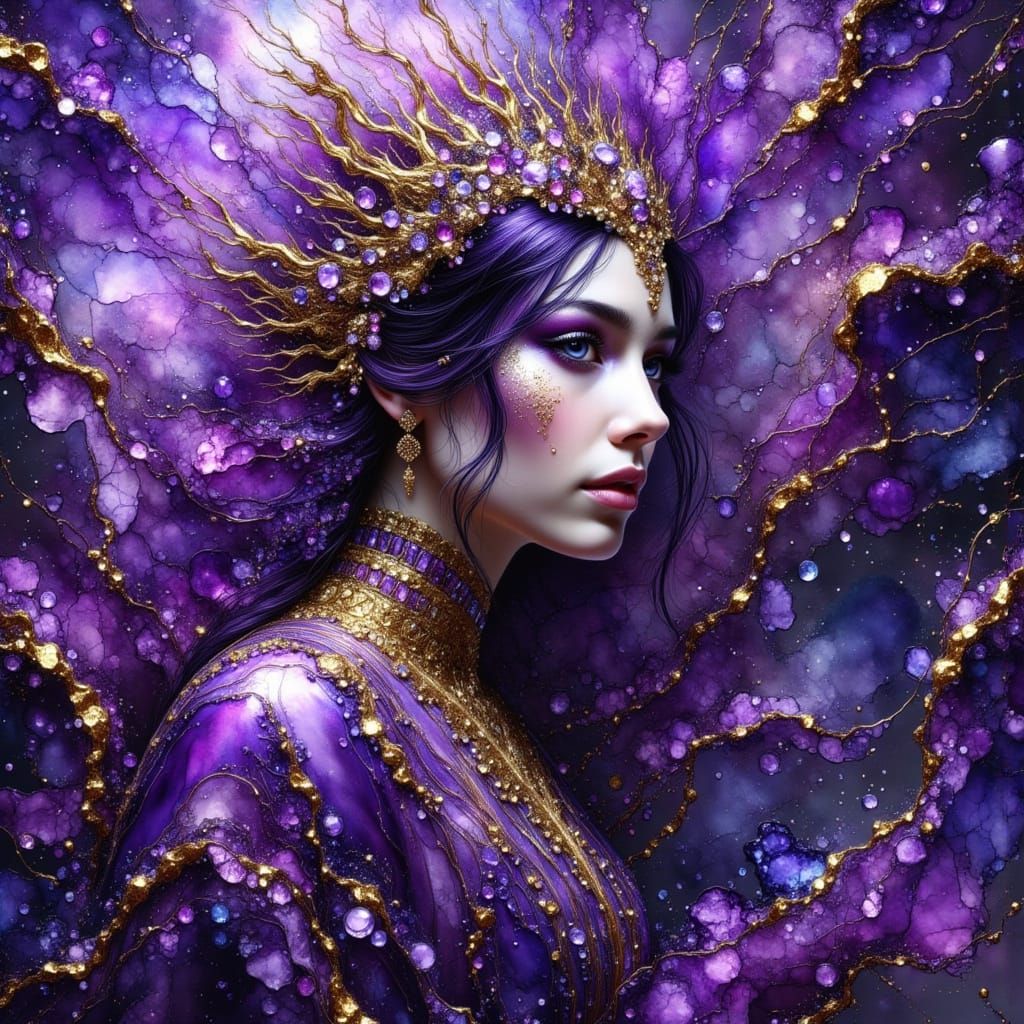 Enchanted Royal in Dark Oil Paint