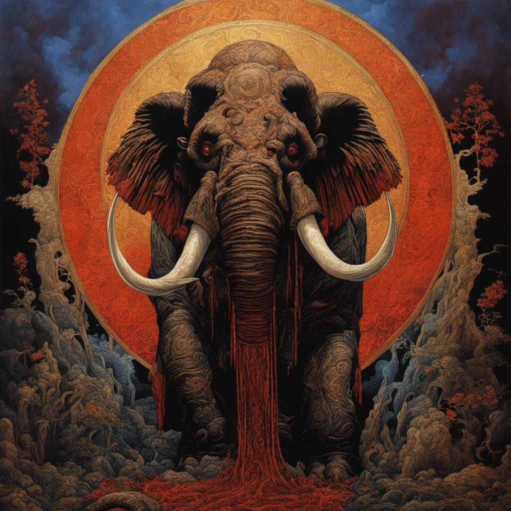 Forgotten Mammoth God in Neo-Gothic Style