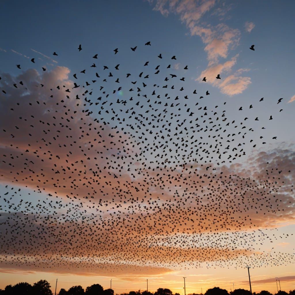 Flock of birds