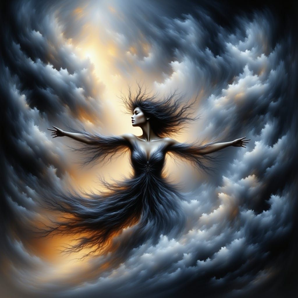 Mystical Storm Dancer in Ethereal Magic