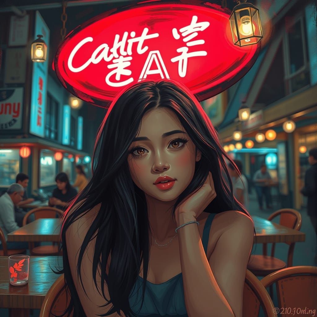 Night Cafe AI: A Unique Self-Portrait