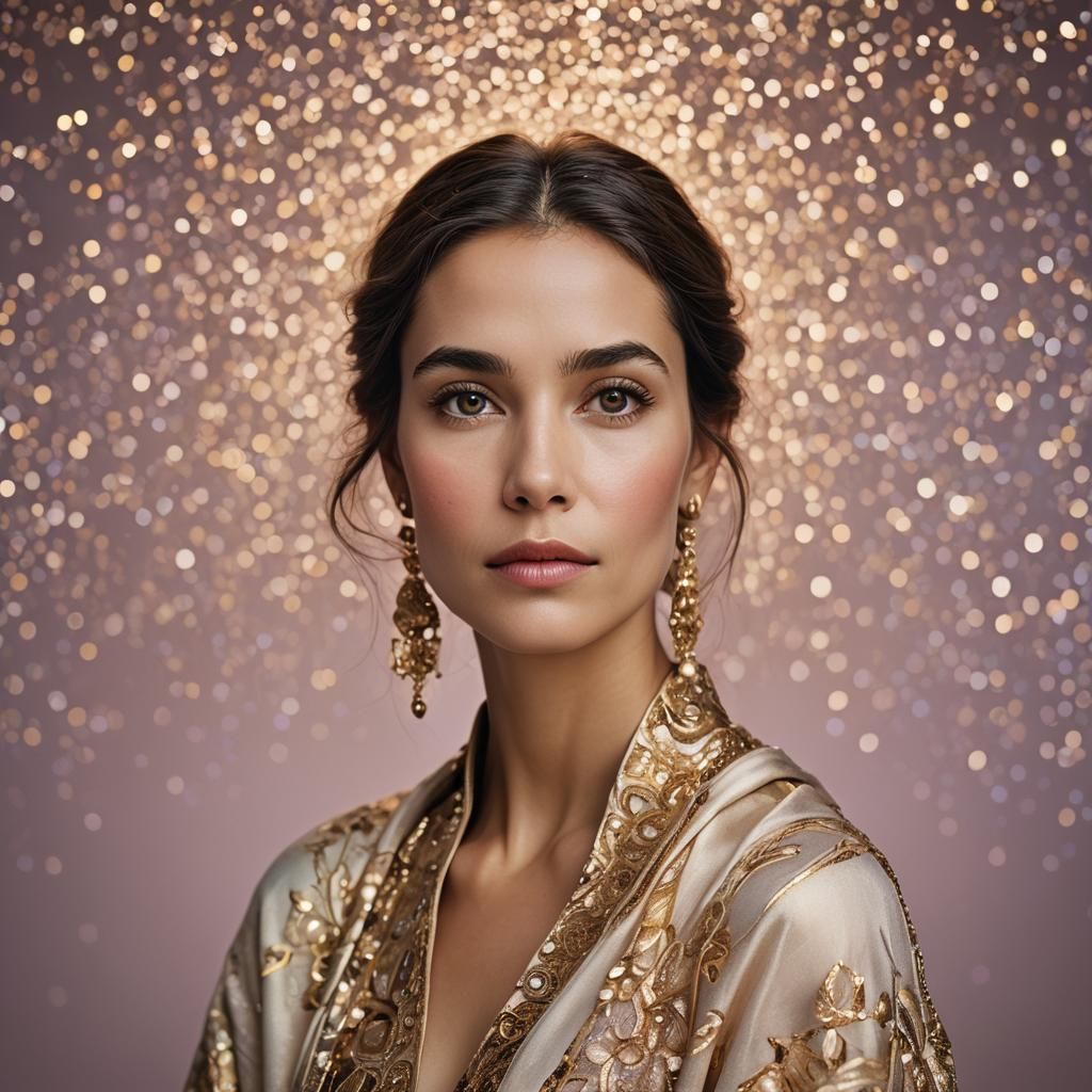 Elegant Portrait of a Woman with Soft Lighting