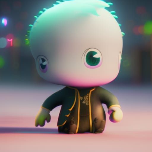 Chibi Ghost Training to Be Friendly: 8K Resolution