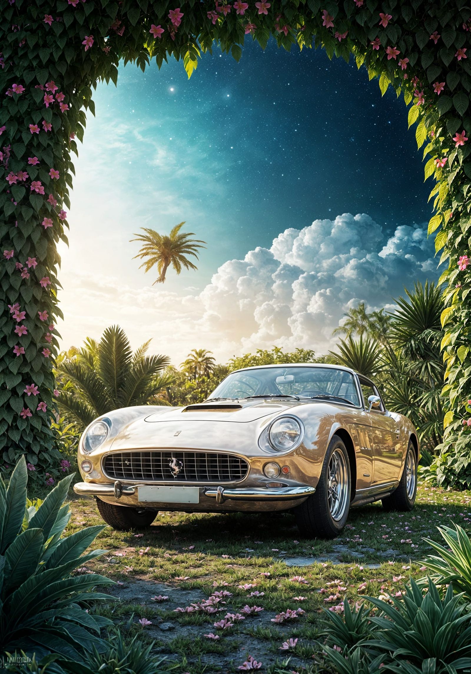 Enchanted Ferrari 250 GT California in Disney-Inspired Fanta...