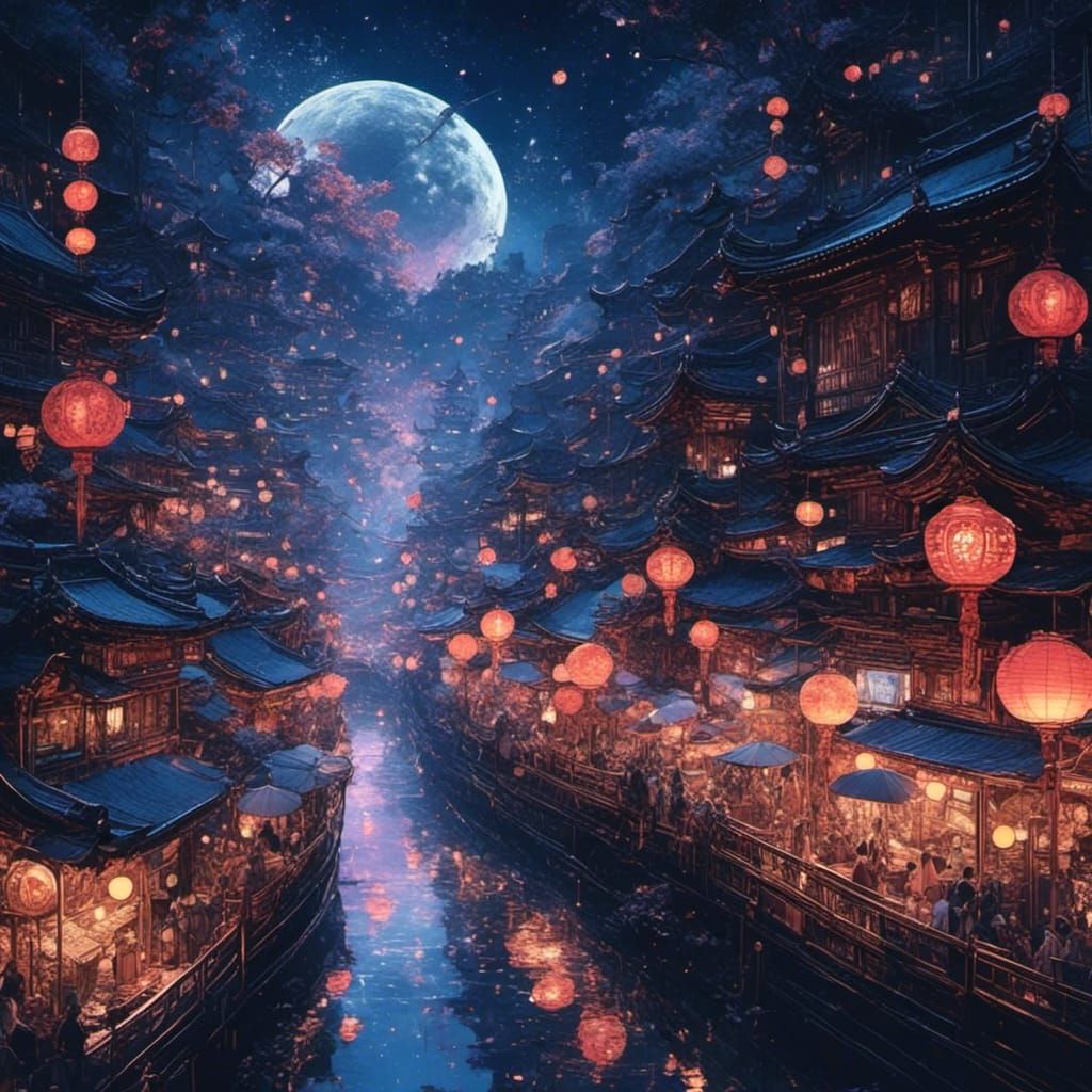 Tokyo Midnight in Cyberpunk Style