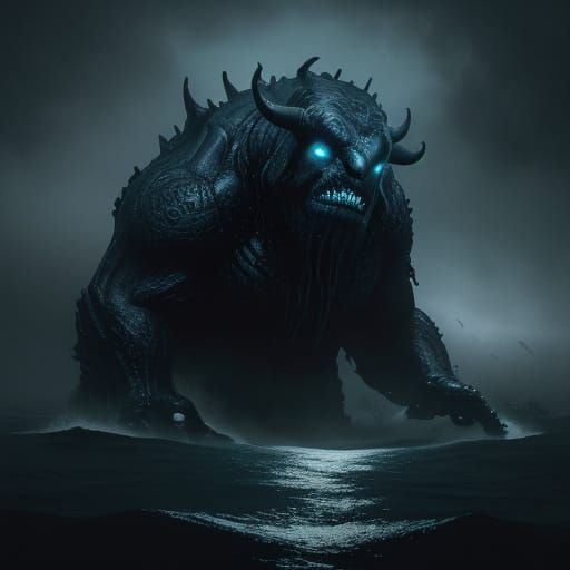 Ancient Creature Rises from Dark Ocean Depths in Cinematic S...