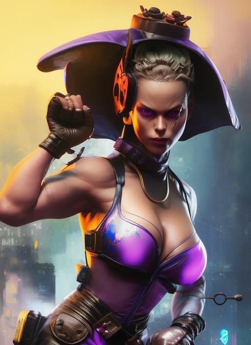 Detailed Street Fighter Cammy in Latex Suit