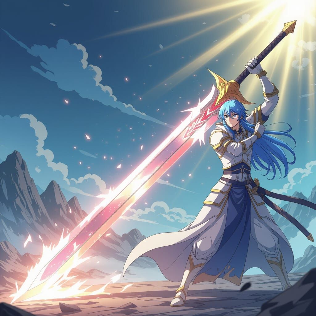 Sword of Heaven: Anime Style Cel-Shaded Manga