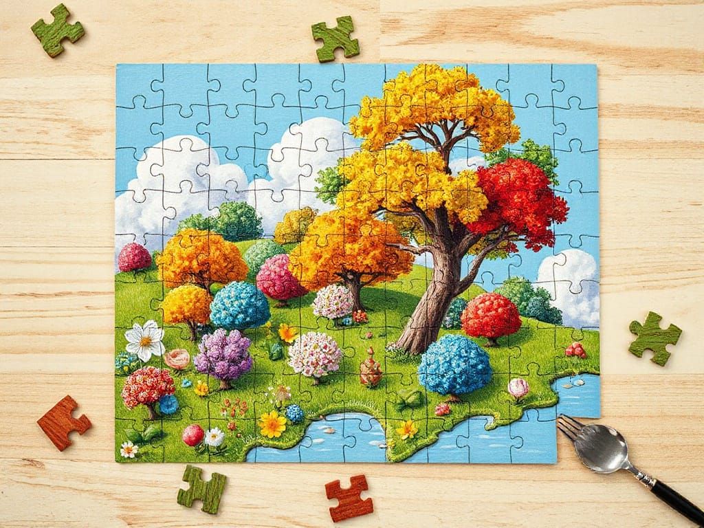 Whimsical Nature Jigsaw Puzzle Unfolds