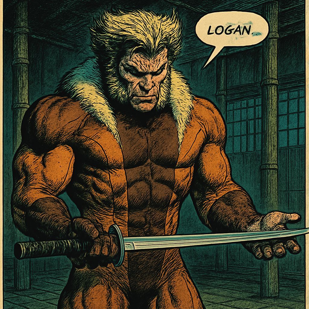 Sabertooth with Katana in Japan, Comic Art