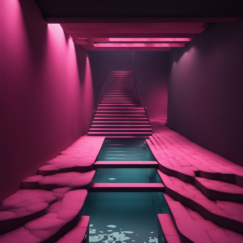 Surreal Passage Above Pool